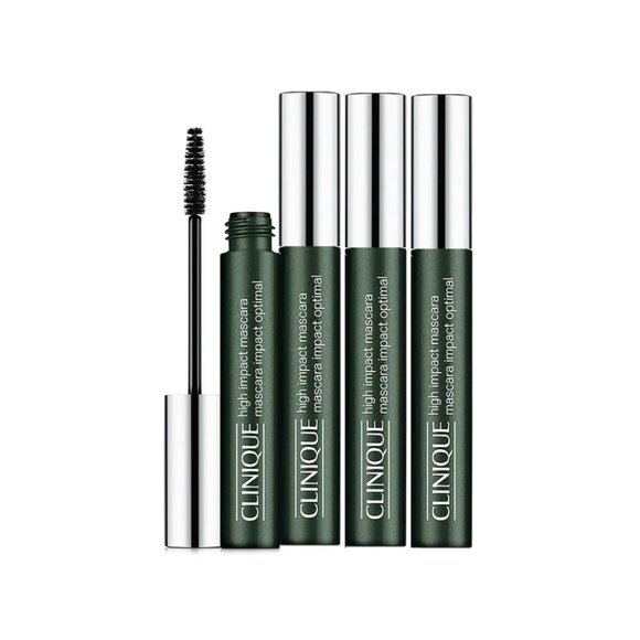 Clinique Other - CLINIQUE High Impact Mascara 01 Black 0.28oz/8g each FULL SIZE Bundle of 4